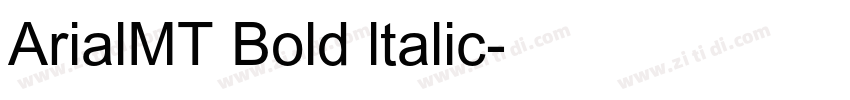 ArialMT Bold ltalic字体转换